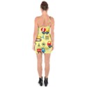 Seamless-pattern-vector-industrial-vehicle-cartoon One Soulder Bodycon Dress View2