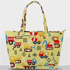 Seamless-pattern-vector-industrial-vehicle-cartoon Back Pocket Shoulder Bag  by Jancukart