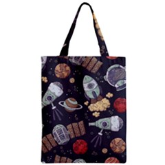 Hand-drawn-pattern-space-elements-collection Zipper Classic Tote Bag