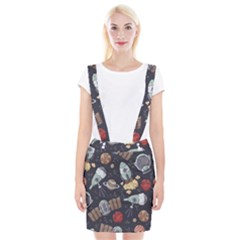 Hand-drawn-pattern-space-elements-collection Braces Suspender Skirt