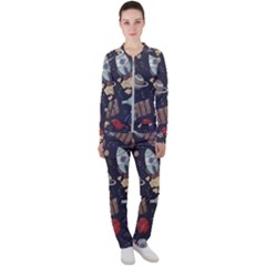 Hand-drawn-pattern-space-elements-collection Casual Jacket And Pants Set