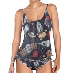 Hand-drawn-pattern-space-elements-collection Tankini Set by Jancukart