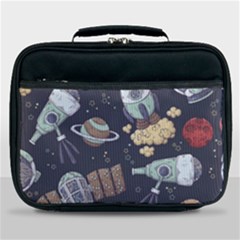 Hand-drawn-pattern-space-elements-collection Lunch Bag