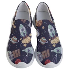 Hand-drawn-pattern-space-elements-collection Women s Lightweight Slip Ons