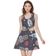 Hand-drawn-pattern-space-elements-collection Inside Out Reversible Sleeveless Dress by Jancukart