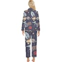 Hand-drawn-pattern-space-elements-collection Womens  Long Sleeve Velvet Pocket Pajamas Set View2