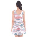 Hand-drawn-seamless-pattern-with-cute-fishes-doodle-style-pink-blue-colors Scoop Neck Skater Dress View2