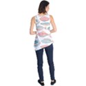 Hand-drawn-seamless-pattern-with-cute-fishes-doodle-style-pink-blue-colors Sleeveless Tunic View2