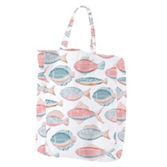 Hand-drawn-seamless-pattern-with-cute-fishes-doodle-style-pink-blue-colors Giant Grocery Tote