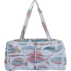 Hand-drawn-seamless-pattern-with-cute-fishes-doodle-style-pink-blue-colors Multi Function Bag