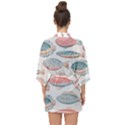 Hand-drawn-seamless-pattern-with-cute-fishes-doodle-style-pink-blue-colors Half Sleeve Chiffon Kimono View2