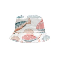 Hand-drawn-seamless-pattern-with-cute-fishes-doodle-style-pink-blue-colors Inside Out Bucket Hat (kids)