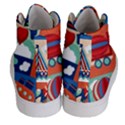 Toy-transport-cartoon-seamless-pattern-with-airplane-aerostat-sail-yacht-vector-illustration Men s Hi-Top Skate Sneakers View4