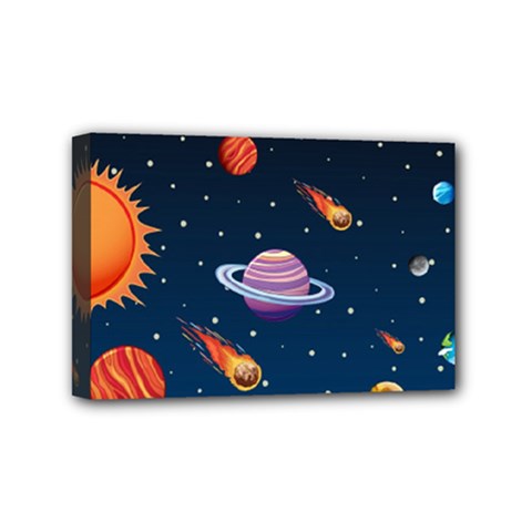 Background-template-with-bright-stars-dark-sky Mini Canvas 6  X 4  (stretched)