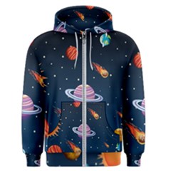 Background-template-with-bright-stars-dark-sky Men s Zipper Hoodie