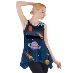 Background-template-with-bright-stars-dark-sky Side Drop Tank Tunic