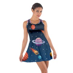 Background-template-with-bright-stars-dark-sky Cotton Racerback Dress