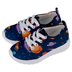 Background-template-with-bright-stars-dark-sky Kids  Lightweight Sports Shoes by Jancukart