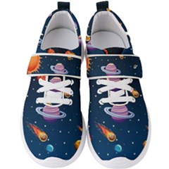 Background-template-with-bright-stars-dark-sky Men s Velcro Strap Shoes by Jancukart