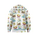 Vector-pattern-with-funny-animals-cartoon-summer-holiday-beach Kids  Zipper Hoodie View2