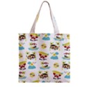 Vector-pattern-with-funny-animals-cartoon-summer-holiday-beach Zipper Grocery Tote Bag View1