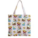 Vector-pattern-with-funny-animals-cartoon-summer-holiday-beach Zipper Grocery Tote Bag View2