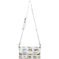 Vector-pattern-with-funny-animals-cartoon-summer-holiday-beach Mini Crossbody Handbag