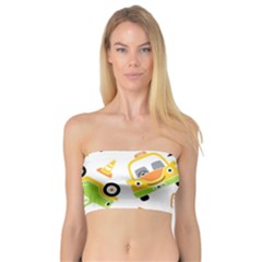 Seamless-pattern-vector-illustration-vehicles-cartoon Bandeau Top by Jancukart