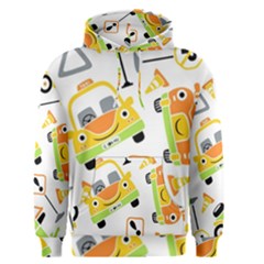 Seamless-pattern-vector-illustration-vehicles-cartoon Men s Core Hoodie