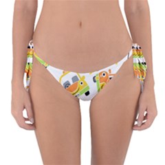 Seamless-pattern-vector-illustration-vehicles-cartoon Reversible Bikini Bottom