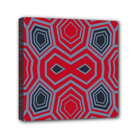 Abstract Pattern Geometric Backgrounds  Mini Canvas 6  X 6  (stretched) by Eskimos