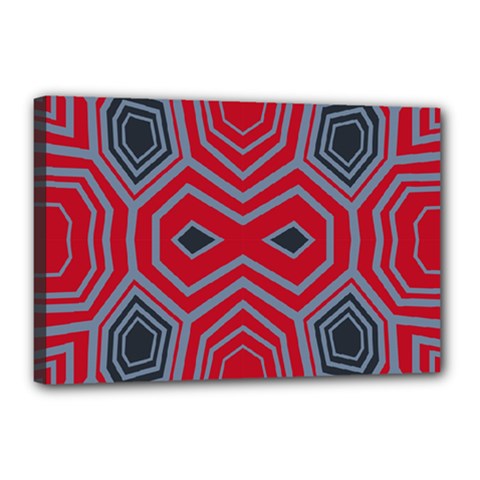 Abstract Pattern Geometric Backgrounds  Canvas 18  X 12  (stretched) by Eskimos