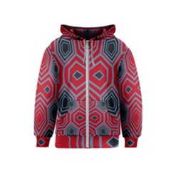 Abstract Pattern Geometric Backgrounds  Kids  Zipper Hoodie by Eskimos