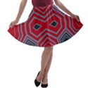 Abstract pattern geometric backgrounds  A-line Skater Skirt View1