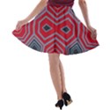 Abstract pattern geometric backgrounds  A-line Skater Skirt View2