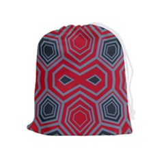 Abstract Pattern Geometric Backgrounds  Drawstring Pouch (xl) by Eskimos