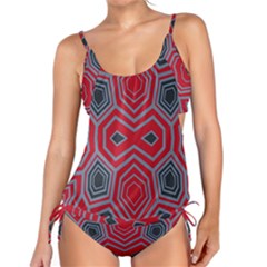 Abstract Pattern Geometric Backgrounds  Tankini Set by Eskimos