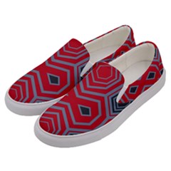 Abstract Pattern Geometric Backgrounds  Men s Canvas Slip Ons by Eskimos