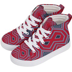 Abstract Pattern Geometric Backgrounds  Kids  Hi-top Skate Sneakers by Eskimos