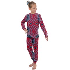 Abstract Pattern Geometric Backgrounds  Kids  Long Sleeve Set  by Eskimos