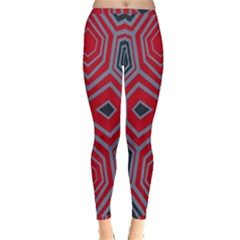 Abstract Pattern Geometric Backgrounds  Inside Out Leggings by Eskimos