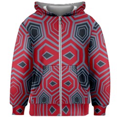 Abstract Pattern Geometric Backgrounds  Kids  Zipper Hoodie Without Drawstring by Eskimos