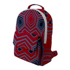 Abstract Pattern Geometric Backgrounds  Flap Pocket Backpack (large) by Eskimos