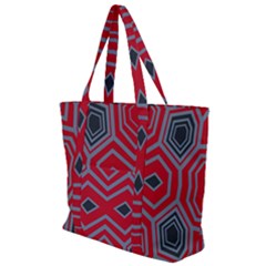 Abstract Pattern Geometric Backgrounds  Zip Up Canvas Bag by Eskimos