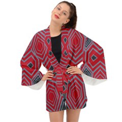 Abstract Pattern Geometric Backgrounds  Long Sleeve Kimono by Eskimos