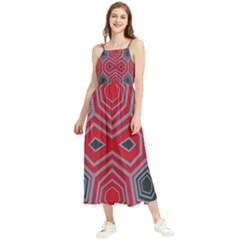 Abstract Pattern Geometric Backgrounds  Boho Sleeveless Summer Dress by Eskimos