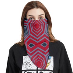 Abstract Pattern Geometric Backgrounds  Face Covering Bandana (triangle) by Eskimos