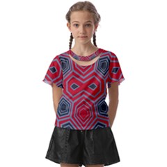 Abstract Pattern Geometric Backgrounds  Kids  Front Cut Tee by Eskimos