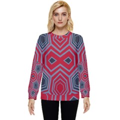 Abstract Pattern Geometric Backgrounds  Hidden Pocket Sweatshirt