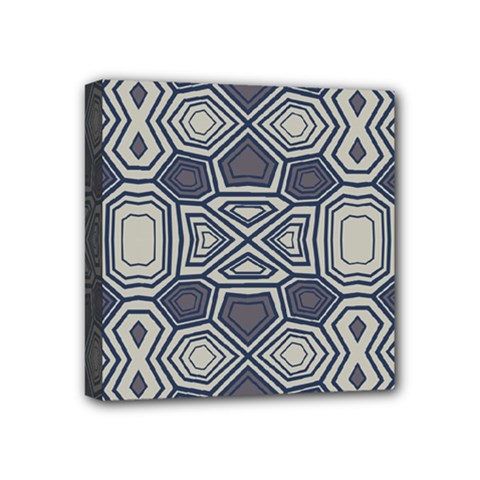 Abstract Pattern Geometric Backgrounds Mini Canvas 4  X 4  (stretched) by Eskimos